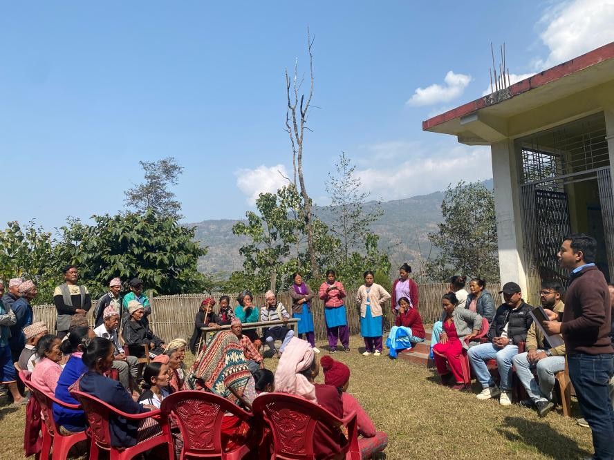 Community member being screened during the NCD campaign